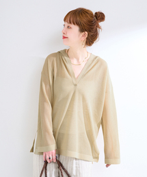 B.C STOCK | 手洗い可 / フーディーフリガラニット(ニット/セーター)