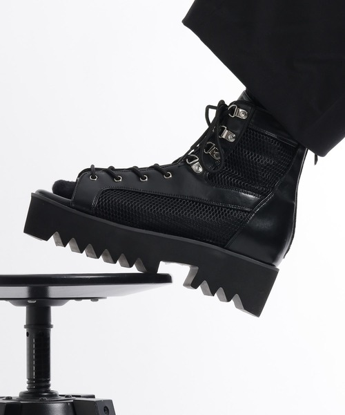 HARE（ハレ）の「シャークソールメッシュブーサン(HARE)（サンダル・メンズ・ブラック・LARGE/MEDIUM）」の3枚目の写真