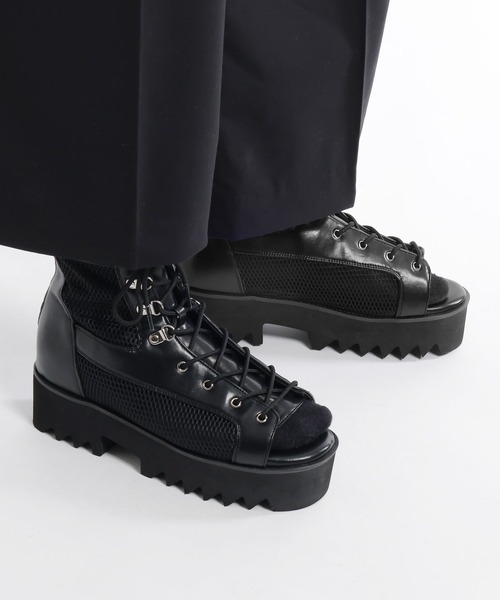 HARE（ハレ）の「シャークソールメッシュブーサン(HARE)（サンダル・メンズ・ブラック・LARGE/MEDIUM）」の4枚目の写真