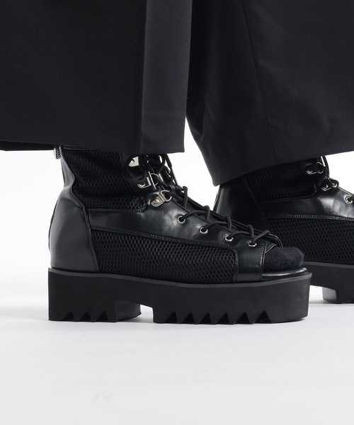 HARE（ハレ）の「シャークソールメッシュブーサン(HARE)（サンダル・メンズ・ブラック・LARGE/MEDIUM）」の5枚目の写真