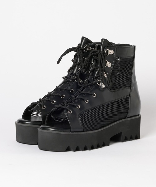 HARE（ハレ）の「シャークソールメッシュブーサン(HARE)（サンダル・メンズ・ブラック・LARGE/MEDIUM）」の6枚目の写真