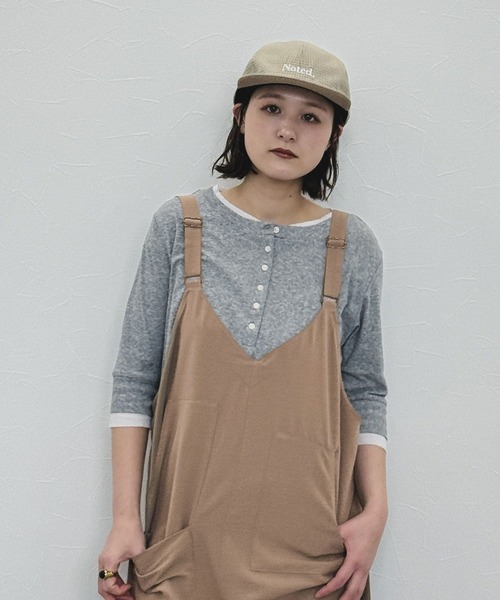 niko and...（ニコアンド）の「[MODE NORM CORE] ジョーゼットルーズサロペ（サロペット/オーバーオール・レディース・キャメル/グレー/ブラック・LARGE/MEDIUM）」の22枚目の写真