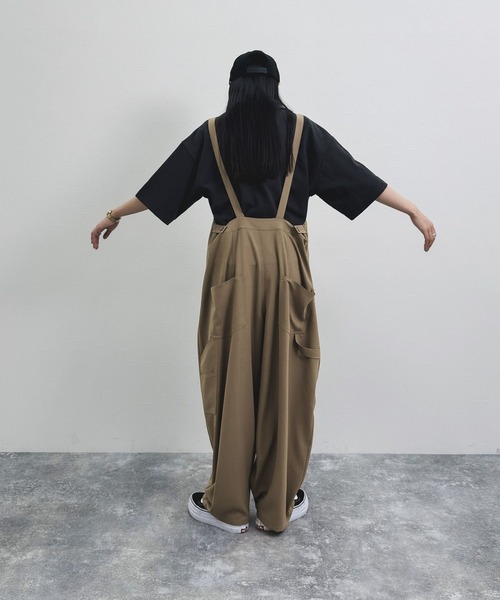 MODE NORM CORE] ジョーゼットルーズサロペ（サロペット