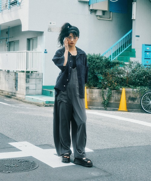 MODE NORM CORE] ジョーゼットルーズサロペ（サロペット