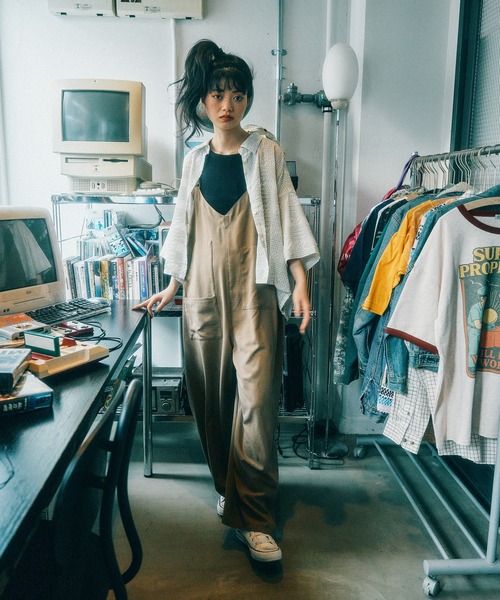 MODE NORM CORE] ジョーゼットルーズサロペ（サロペット