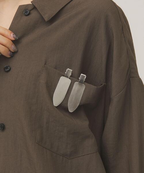 KBF（ケイビーエフ）の「フラットメタルヘアークリップ（バレッタ/ヘアクリップ・レディース・シルバー/ゴールド・ONE）」の5枚目の写真