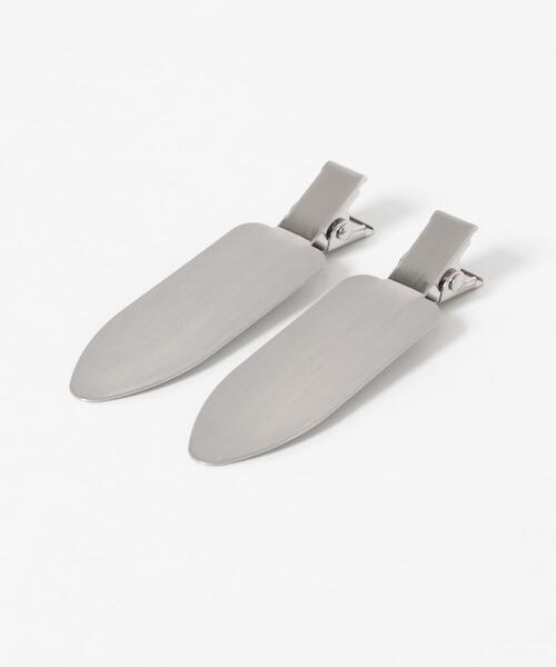 KBF（ケイビーエフ）の「フラットメタルヘアークリップ（バレッタ/ヘアクリップ・レディース・シルバー/ゴールド・ONE）」の6枚目の写真