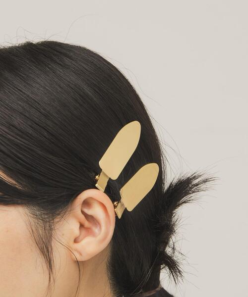 KBF（ケイビーエフ）の「フラットメタルヘアークリップ（バレッタ/ヘアクリップ・レディース・シルバー/ゴールド・ONE）」の8枚目の写真