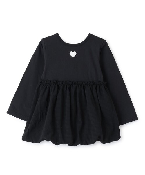 Lycee mine（リセマイン）の「【綿100％】 【速乾・UV・型崩れしない】【どちらが前でもOK】【ムテキT】バルーンペプラムトップス（Tシャツ/カットソー・キッズ・ラベンダー/オフホワイト/ブラック/ミント/カラフル・120cm/90cm/100cm/110cm/130cm/140cm/150cm）」の10枚目の写真