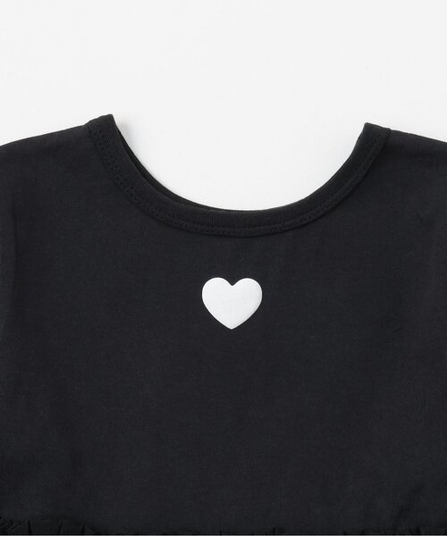 Lycee mine（リセマイン）の「【綿100％】 【速乾・UV・型崩れしない】【どちらが前でもOK】【ムテキT】バルーンペプラムトップス（Tシャツ/カットソー・キッズ・ラベンダー/オフホワイト/ブラック/ミント/カラフル・120cm/90cm/100cm/110cm/130cm/140cm/150cm）」の12枚目の写真