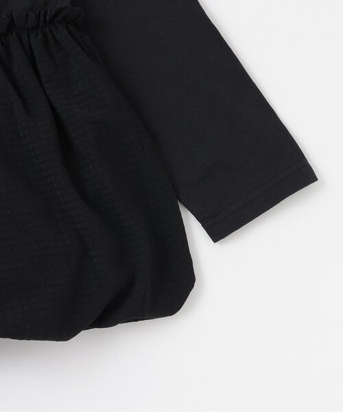 Lycee mine（リセマイン）の「【綿100％】 【速乾・UV・型崩れしない】【どちらが前でもOK】【ムテキT】バルーンペプラムトップス（Tシャツ/カットソー・キッズ・ラベンダー/オフホワイト/ブラック/ミント/カラフル・120cm/90cm/100cm/110cm/130cm/140cm/150cm）」の14枚目の写真