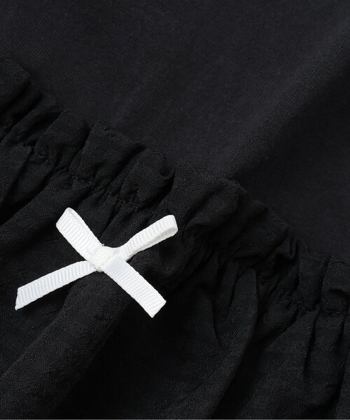 Lycee mine（リセマイン）の「【綿100％】 【速乾・UV・型崩れしない】【どちらが前でもOK】【ムテキT】バルーンペプラムトップス（Tシャツ/カットソー・キッズ・ラベンダー/オフホワイト/ブラック/ミント/カラフル・120cm/90cm/100cm/110cm/130cm/140cm/150cm）」の16枚目の写真