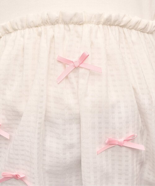 Lycee mine（リセマイン）の「【綿100％】 【速乾・UV・型崩れしない】【どちらが前でもOK】【ムテキT】バルーンペプラムトップス（Tシャツ/カットソー・キッズ・ラベンダー/オフホワイト/ブラック/ミント/カラフル・120cm/90cm/100cm/110cm/130cm/140cm/150cm）」の21枚目の写真