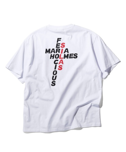 SILAS（サイラス）の「CROSSWORD S/S TEE（Tシャツ/カットソー・メンズ・ブラック/ホワイト/ピンク/パープル/イエロー・M/L/XL）」の2枚目の写真