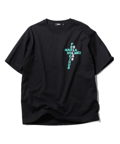 SILAS（サイラス）の「CROSSWORD S/S TEE（Tシャツ/カットソー・メンズ・ブラック/ホワイト/ピンク/パープル/イエロー・M/L/XL）」の6枚目の写真