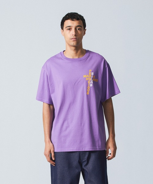 SILAS(サイラス)の「CROSSWORD S/S TEE(Tシャツ/カットソー・メンズ・ブラック/ホワイト/ピンク/パープル/イエロー・M/L/XL)」の19枚目の写真
