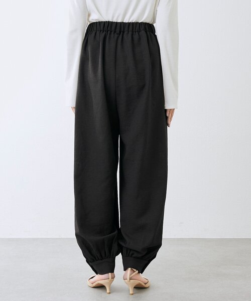 RIVE DROITE(リヴドロワ)の「予約【鮮度抜群/防シワ性/紫外線防止】リネンライクアラジンパンツ(その他パンツ・レディース・ブラック/サンドベージュ・36/38)」の12枚目の写真