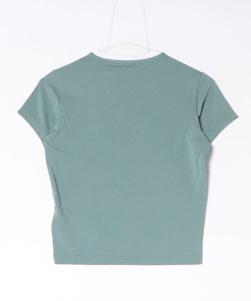 Dickies(ディッキーズ)の「Dickies/ディッキーズ プレーンビル リンガーTシャツ/ワンポイントTシャツ 半袖(Tシャツ/カットソー・レディース・ブルー/ホワイト・SMALL/X-SMALL/MEDIUM)」の17枚目の写真
