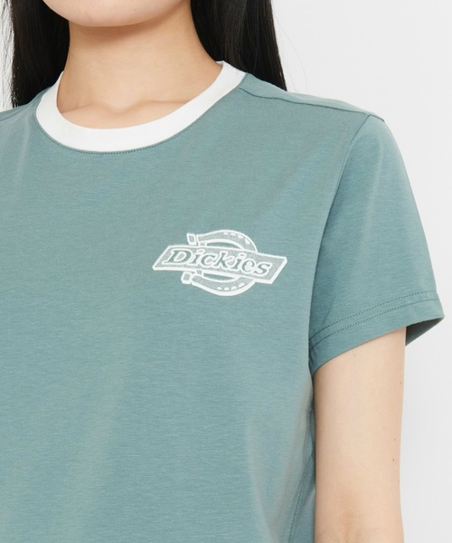 Dickies(ディッキーズ)の「Dickies/ディッキーズ プレーンビル リンガーTシャツ/ワンポイントTシャツ 半袖(Tシャツ/カットソー・レディース・ブルー/ホワイト・SMALL/X-SMALL/MEDIUM)」の13枚目の写真