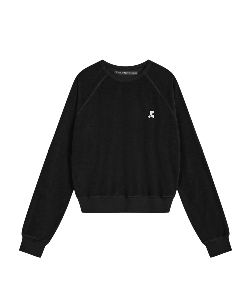 Rest&Recreation(レストアンドレクリエーション)の「TERRY CROPPED SWEATSHIRT - BLACK(スウェット・レディース・その他・ONE)」の1枚目の写真