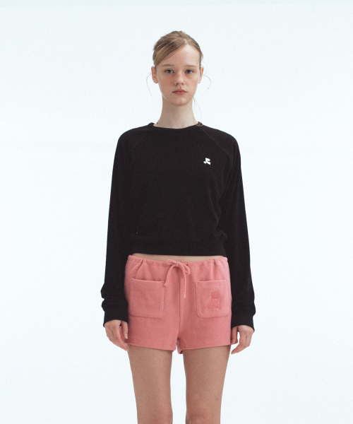 Rest&Recreation(レストアンドレクリエーション)の「TERRY CROPPED SWEATSHIRT - BLACK(スウェット・レディース・その他・ONE)」の5枚目の写真