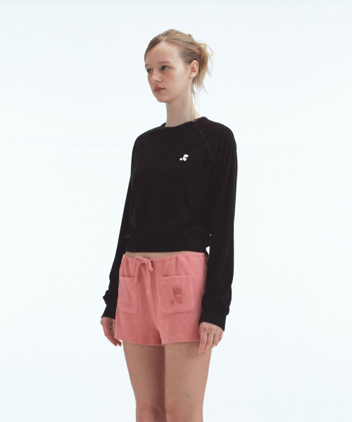 Rest&Recreation(レストアンドレクリエーション)の「TERRY CROPPED SWEATSHIRT - BLACK(スウェット・レディース・その他・ONE)」の4枚目の写真