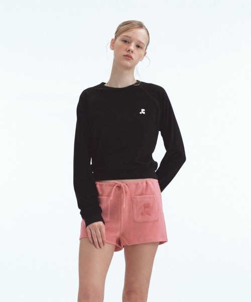 Rest&Recreation(レストアンドレクリエーション)の「TERRY CROPPED SWEATSHIRT - BLACK(スウェット・レディース・その他・ONE)」の2枚目の写真