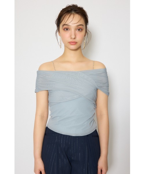 rienda(リエンダ)の「フロントクロスチュールカットトップス 春服 夏服(Tシャツ/カットソー・レディース・ブラック/ライトブルー/ライトイエロー・FREE)」の17枚目の写真