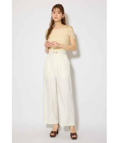 rienda(リエンダ)の「フロントクロスチュールカットトップス 春服 夏服(Tシャツ/カットソー・レディース・ブラック/ライトブルー/ライトイエロー・FREE)」の19枚目の写真