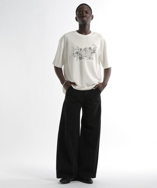 HARE(ハレ)の「フラワーHAロゴカット(HARE)(Tシャツ/カットソー・メンズ・ホワイト/ブラック/グリーン・FREE)」の4枚目の写真