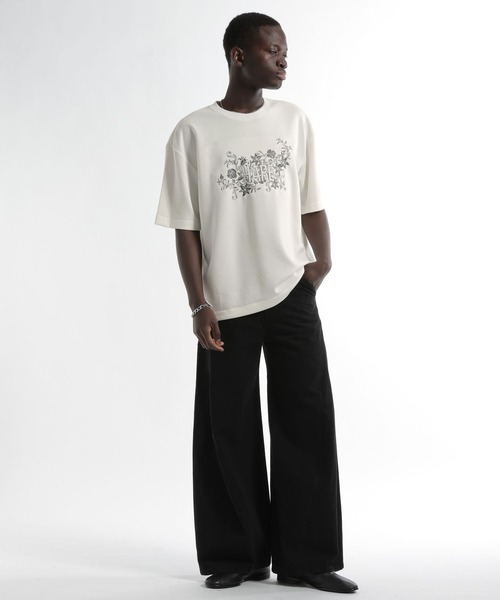 HARE(ハレ)の「フラワーHAロゴカット(HARE)(Tシャツ/カットソー・メンズ・ホワイト/ブラック/グリーン・FREE)」の5枚目の写真