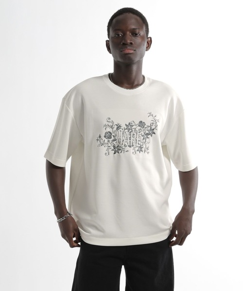 HARE(ハレ)の「フラワーHAロゴカット(HARE)(Tシャツ/カットソー・メンズ・ホワイト/ブラック/グリーン・FREE)」の21枚目の写真