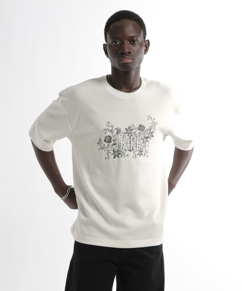 HARE(ハレ)の「フラワーHAロゴカット(HARE)(Tシャツ/カットソー・メンズ・ホワイト/ブラック/グリーン・FREE)」の13枚目の写真