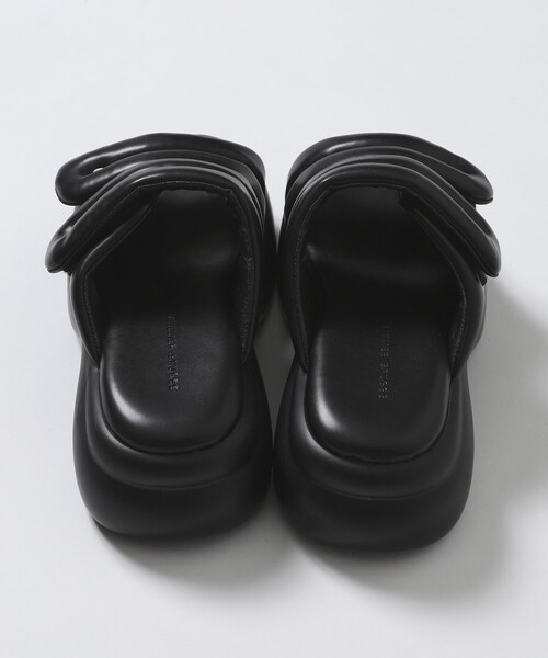 ATELIER BRUGGE（アトリエブルージュ）の「ATELIER BRUGGE/アトリエブルージュ パフィー ベルクロ 厚底 サンダル / 5cmソール (22.5cm～24.5cmサイズ展開)（サンダル・レディース・ブラック・SMALL/MEDIUM/LARGE）」の13枚目の写真