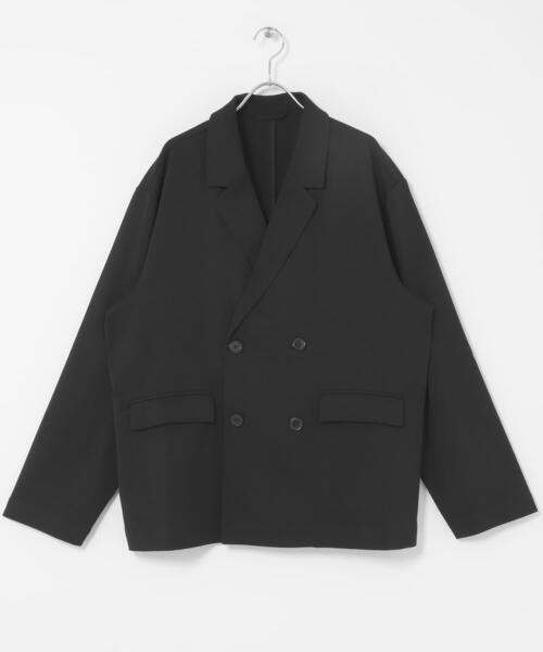 SENSE OF PLACE by URBAN RESEARCH（センスオブプレイスバイアーバンリサーチ）の「『イージーケア/速乾』リネンライクダブルテーラードジャケット（テーラードジャケット・メンズ・ブラック/チャコールグレー/ライトベージュ・MEDIUM/LARGE）」の11枚目の写真