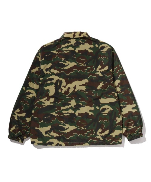 A BATHING APE（アベイシングエイプ）の「GLITCH WOODLAND CAMO COACH JACKET（ミリタリージャケット・メンズ・パープル/グリーン・XX-LARGE/X-LARGE/MEDIUM/SMALL）」の4枚目の写真