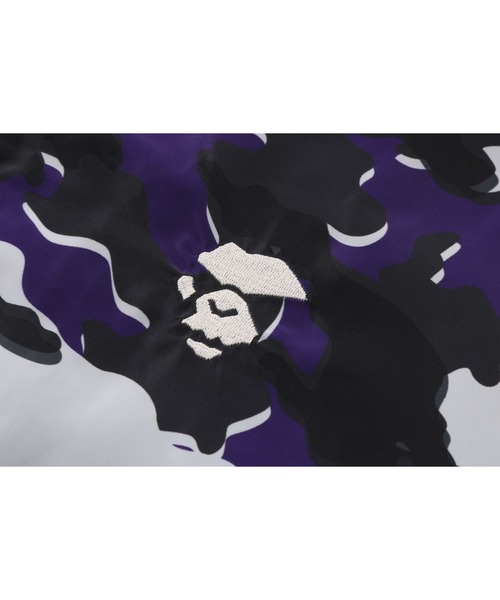 A BATHING APE（アベイシングエイプ）の「GLITCH WOODLAND CAMO COACH JACKET（ミリタリージャケット・メンズ・パープル/グリーン・XX-LARGE/X-LARGE/MEDIUM/SMALL）」の3枚目の写真