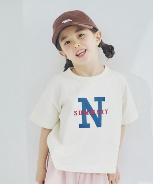 LYKKE(リッケ)の「マイニチお洗濯してもよれにくい半袖Tシャツ(Tシャツ/カットソー・キッズ・オレンジ/グリーン/ブルー/杢グレー/アイボリー/ピンク系その他・100/110/140/150/90/120/130/80)」の2枚目の写真