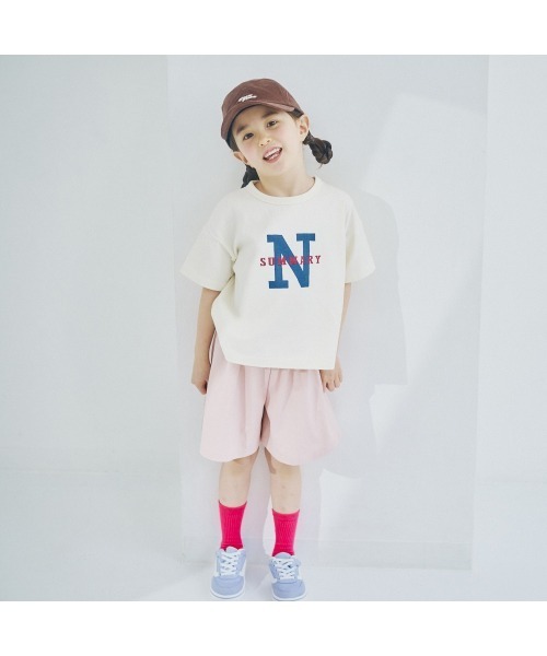 LYKKE(リッケ)の「マイニチお洗濯してもよれにくい半袖Tシャツ(Tシャツ/カットソー・キッズ・オレンジ/グリーン/ブルー/杢グレー/アイボリー/ピンク系その他・100/110/140/150/90/120/130/80)」の16枚目の写真