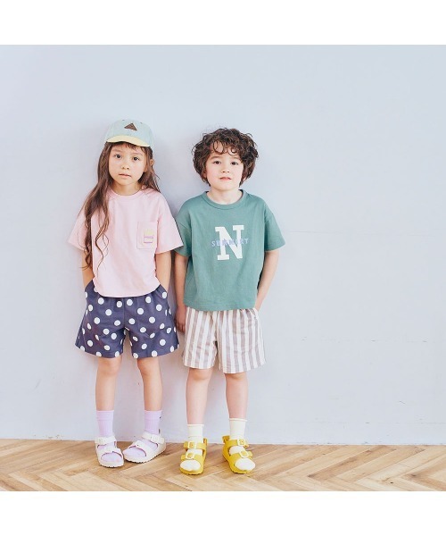 LYKKE(リッケ)の「マイニチお洗濯してもよれにくい半袖Tシャツ(Tシャツ/カットソー・キッズ・オレンジ/グリーン/ブルー/杢グレー/アイボリー/ピンク系その他・100/110/140/150/90/120/130/80)」の18枚目の写真