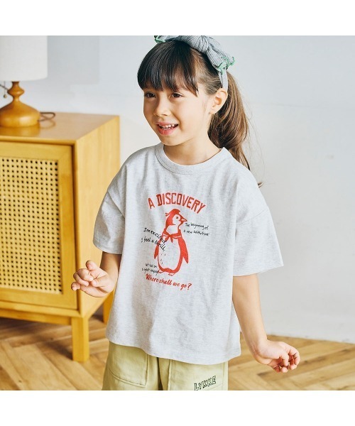 LYKKE(リッケ)の「マイニチお洗濯してもよれにくい半袖Tシャツ(Tシャツ/カットソー・キッズ・オレンジ/グリーン/ブルー/杢グレー/アイボリー/ピンク系その他・100/110/140/150/90/120/130/80)」の19枚目の写真