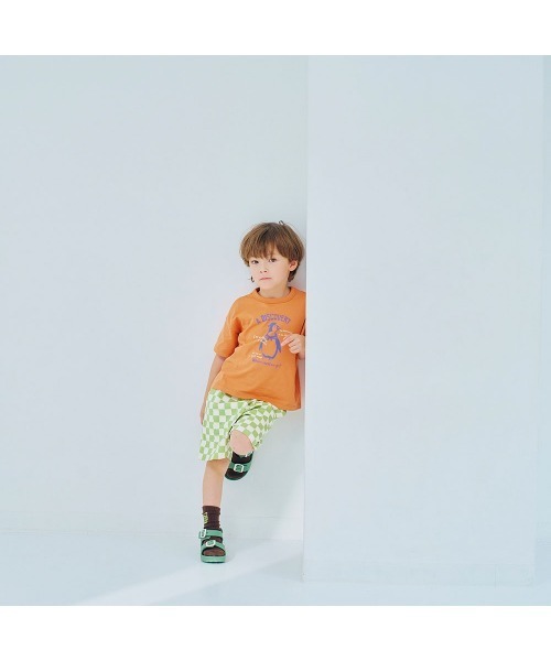 LYKKE(リッケ)の「マイニチお洗濯してもよれにくい半袖Tシャツ(Tシャツ/カットソー・キッズ・オレンジ/グリーン/ブルー/杢グレー/アイボリー/ピンク系その他・100/110/140/150/90/120/130/80)」の21枚目の写真