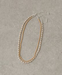 Kastane（カスタネ）の「【fiw.】ビーズダブルネックレス（ネックレス）」