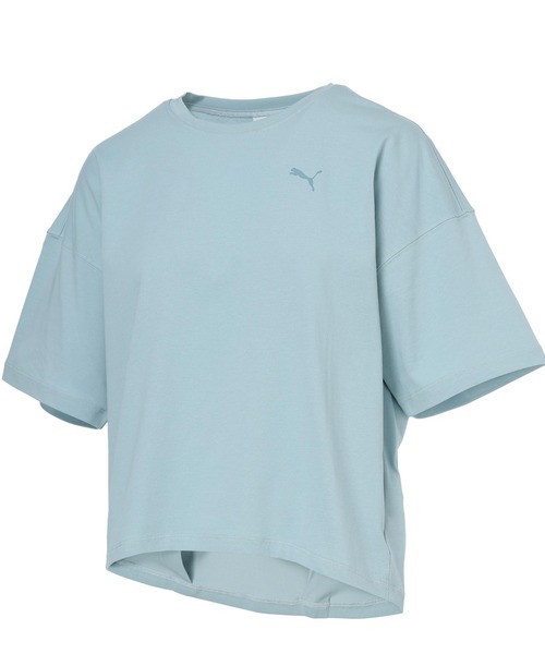 PUMA（プーマ）の「プーマ PUMA ESS ELEVATED クール コクーン SS Tシャツ（Tシャツ/カットソー・レディース・サックスブルー/ブラック/ホワイト・S/M/L/XL）」の17枚目の写真