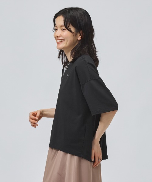 PUMA（プーマ）の「プーマ PUMA ESS ELEVATED クール コクーン SS Tシャツ（Tシャツ/カットソー・レディース・サックスブルー/ブラック/ホワイト・S/M/L/XL）」の12枚目の写真