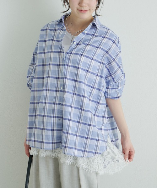 レースヘムノースリーブカットソー（Tシャツ/カットソー）｜PUAL CE
