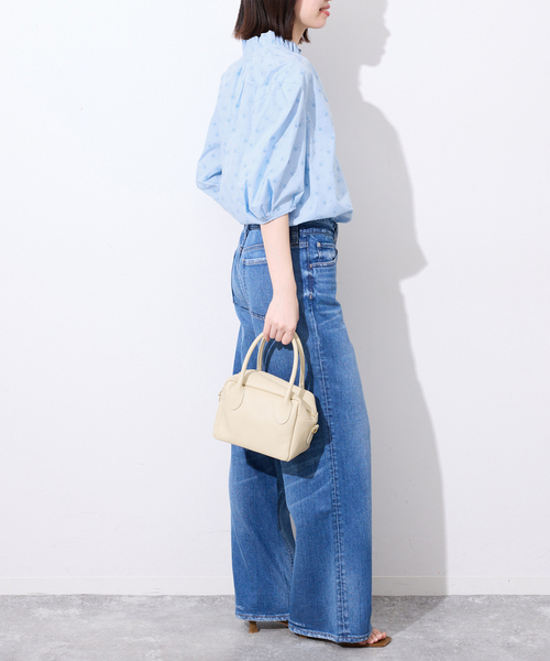 SLOBE IENA(スローブイエナ)の「《WEB・一部店舗限定》フラワー刺繍5分袖ブラウス(シャツ/ブラウス・レディース・スカイブルー/ブラック/ピンク・FREE)」の14枚目の写真