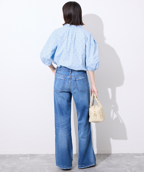 SLOBE IENA(スローブイエナ)の「《WEB・一部店舗限定》フラワー刺繍5分袖ブラウス(シャツ/ブラウス・レディース・スカイブルー/ブラック/ピンク・FREE)」の16枚目の写真