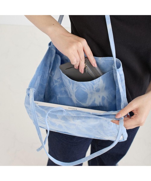 ROOTOTE(ルートート)の「ルートート / SC.デリ.タイダイ-A(ショルダーバッグ・レディース・ライトブルー/ブラウン/ブラック・FREE)」の10枚目の写真