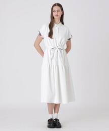 BLUE LABEL CRESTBRIDGE（ブルーレーベルクレストブリッジ）の「【防透け】【UVカット】【遮熱】【接触冷感】ドライツイルシャツカラードレス（ワンピース）」